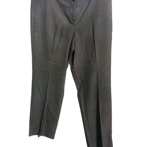 Ann Taylor Suiting Separates Gray and Black Bird’s Eye Petite Curvy Trousers - Picture 1 of 4